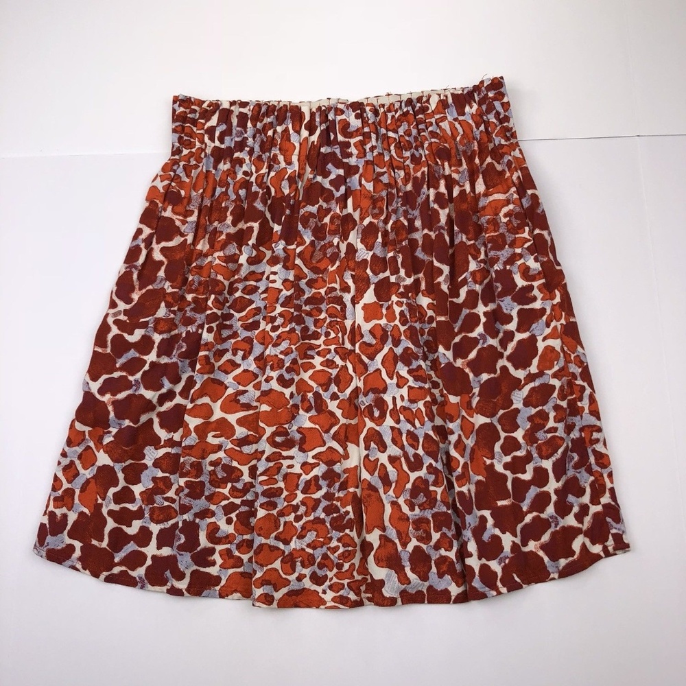HM Women's Small Orange Red Straight Mini Skirt